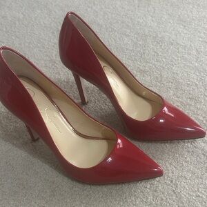 Jessica Simpson Red Patent Pointed-Toe Stiletto Pumps